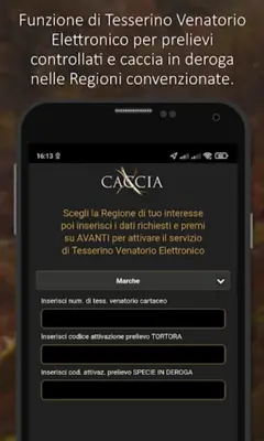 XCaccia android App screenshot 1